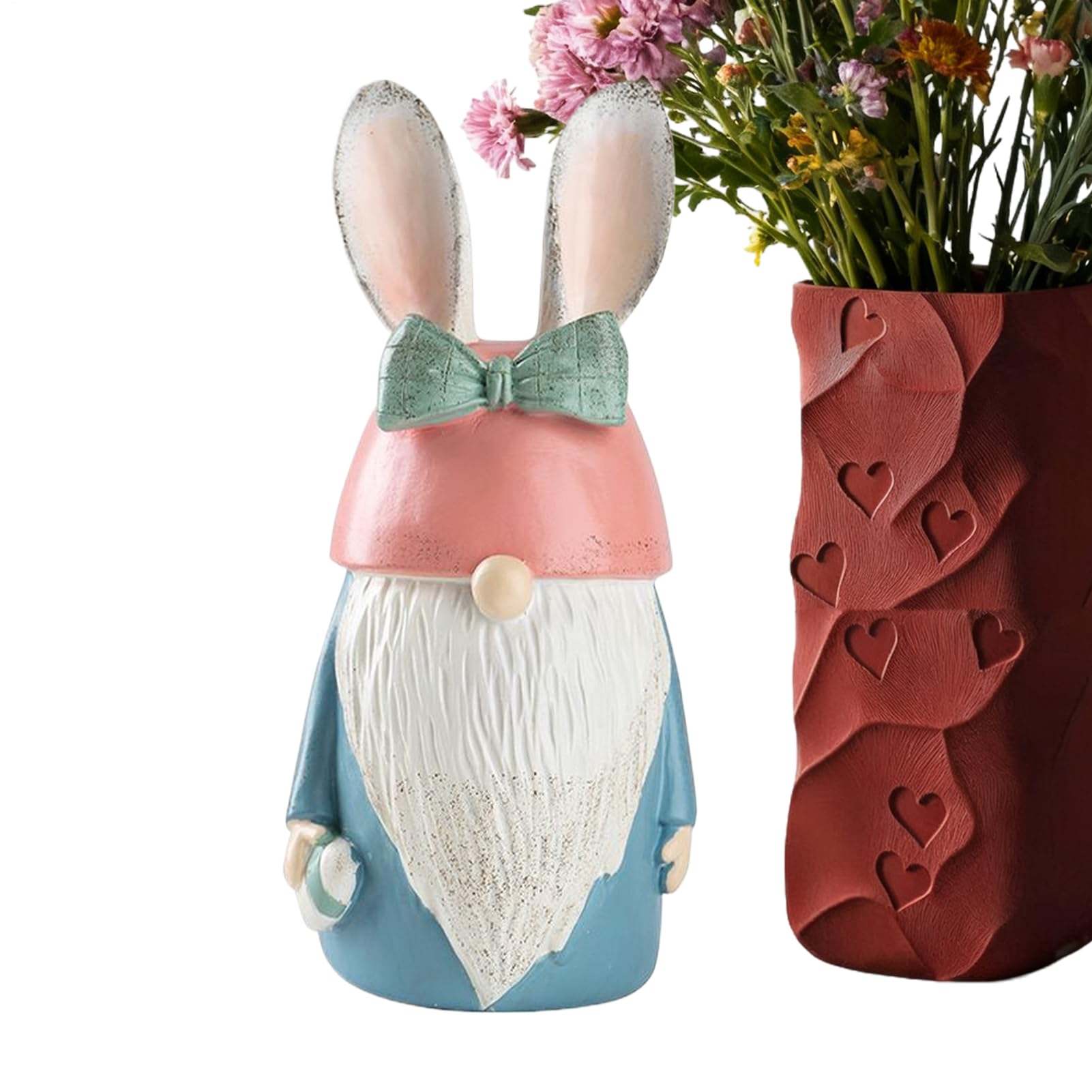 Statue de gnome résine anti-intempéries pour embellir un jardin triste en hiver