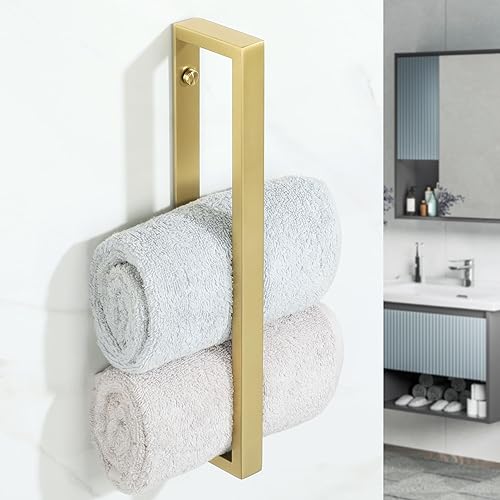 Vista 89 de Alise Toallero de baño, soporte de pared para toallas de baño, toallero para baño, toallero de acero inoxidable SUS304 de 8 pulgadas, negro mate