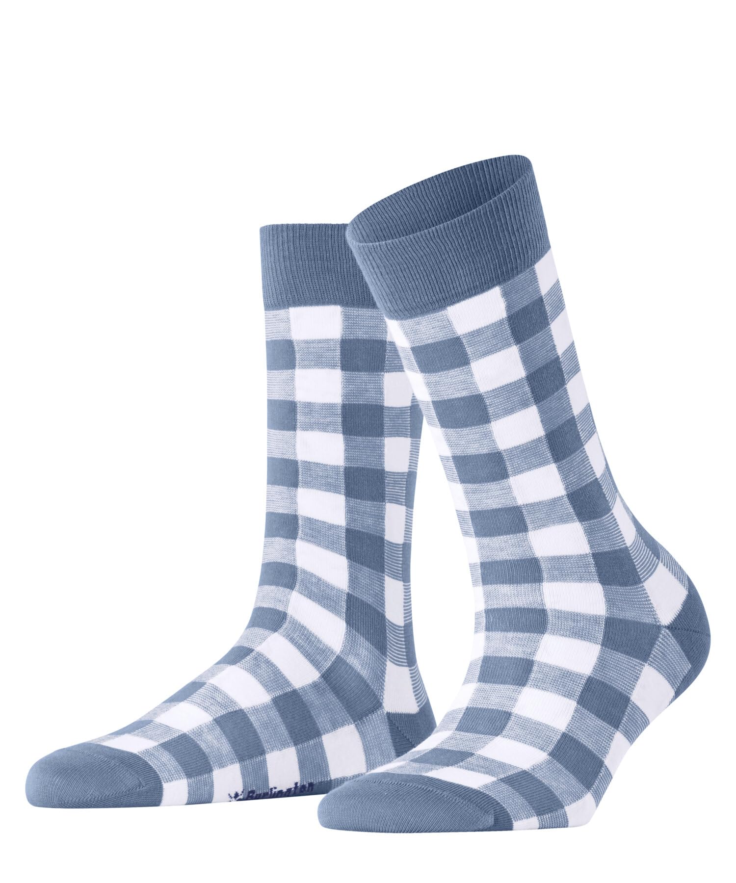 Burlington Women's Vichy W So Cotton Patterned 1 Pair Socks, Blue Sky 6876, 3.5-7