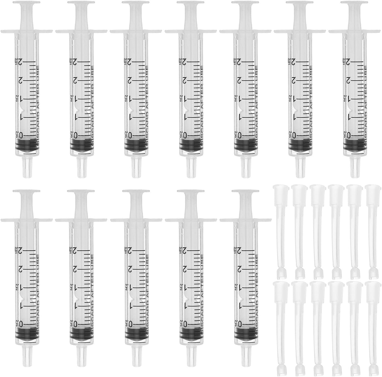 12pcs Plastic Perfume Dispenser Pumps 2.5ml Liquid Extraction Tool for DIY Perfume Making and Travel Fragrance Refill