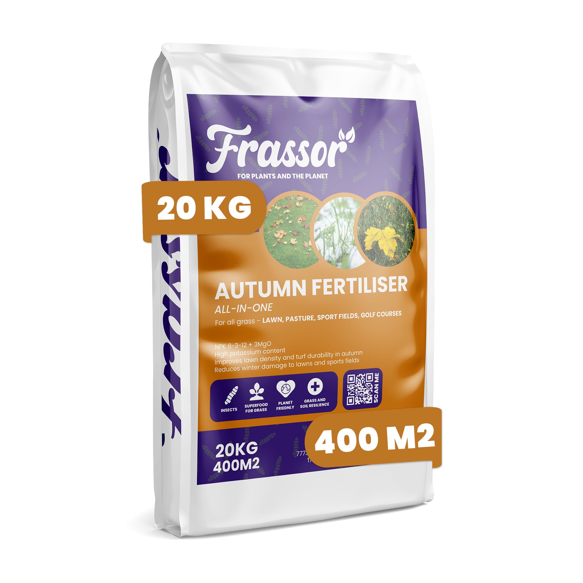 Herbst-Rasendünger All-in-One Granulat - 20kg - NPK 6-3-12 + 3MgO