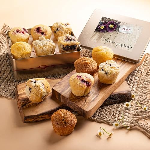 Miniatura 27 de Dulcet Gift Baskets Surtido de muffins antiguos de Navidad y Navidad con sabores deliciosos: arándano, arándano, maíz y nuez de plátano, gran regalo