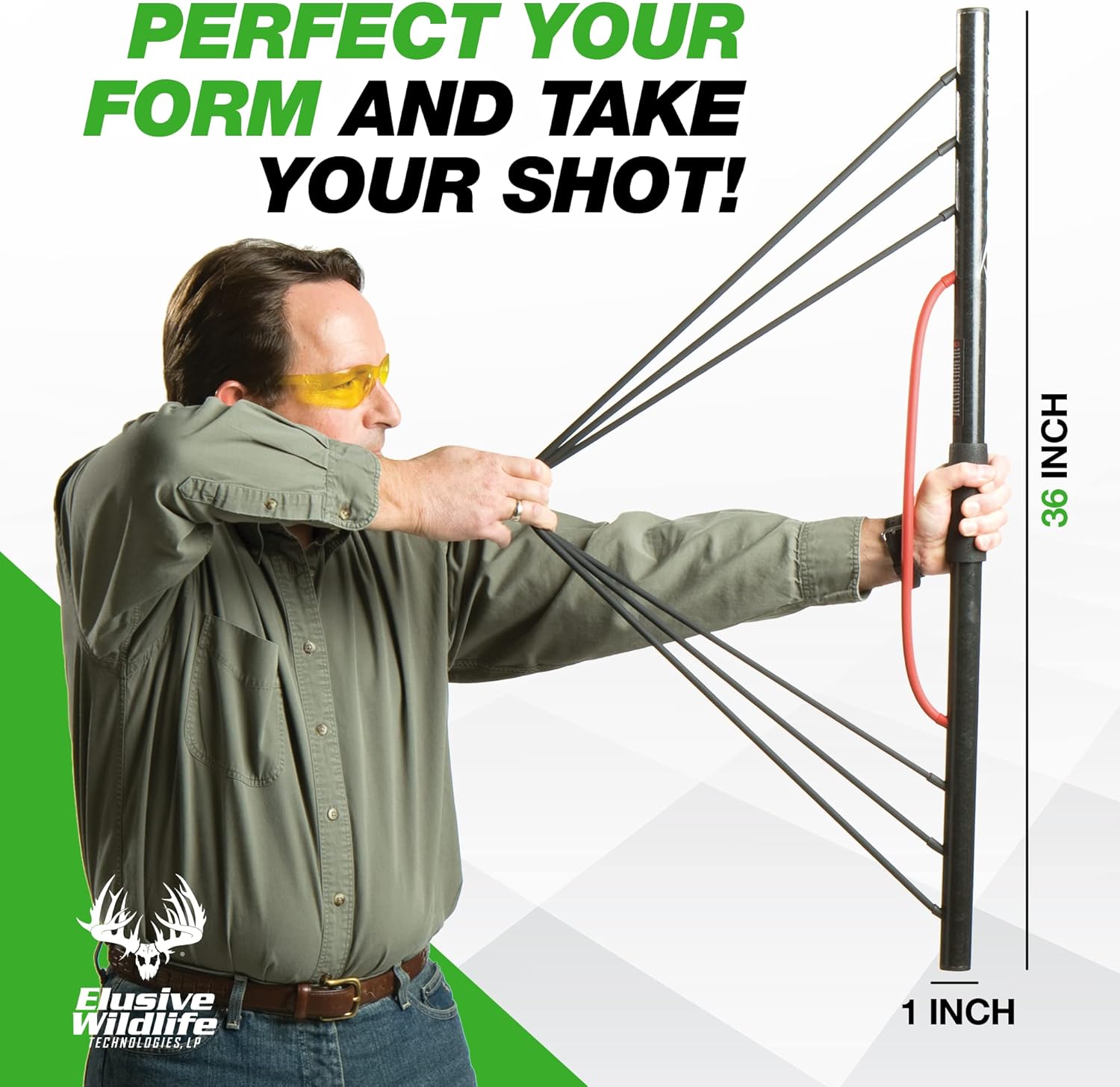 Resistance Trainer - Adjustable Archery Training Tool with 10"- 32" Draw Length & 1-100 lb Draw Weight - Enhance Strength, Stamina & Technique for Bow Enthusiasts