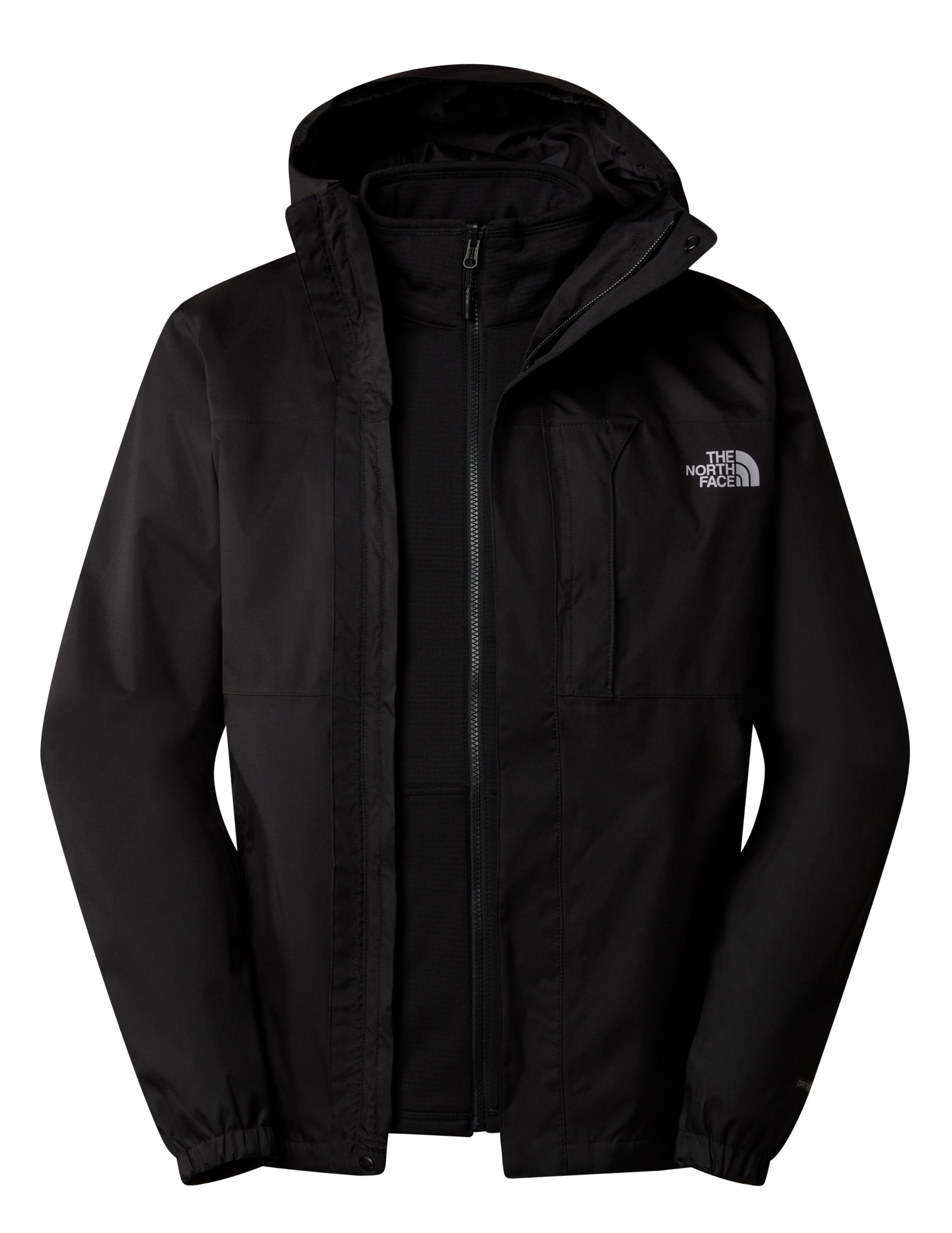The North Face - Giacca Compatibile con Zip-In da Uomo Quest - Impermeabile e Traspirante - TNF Black-NPF