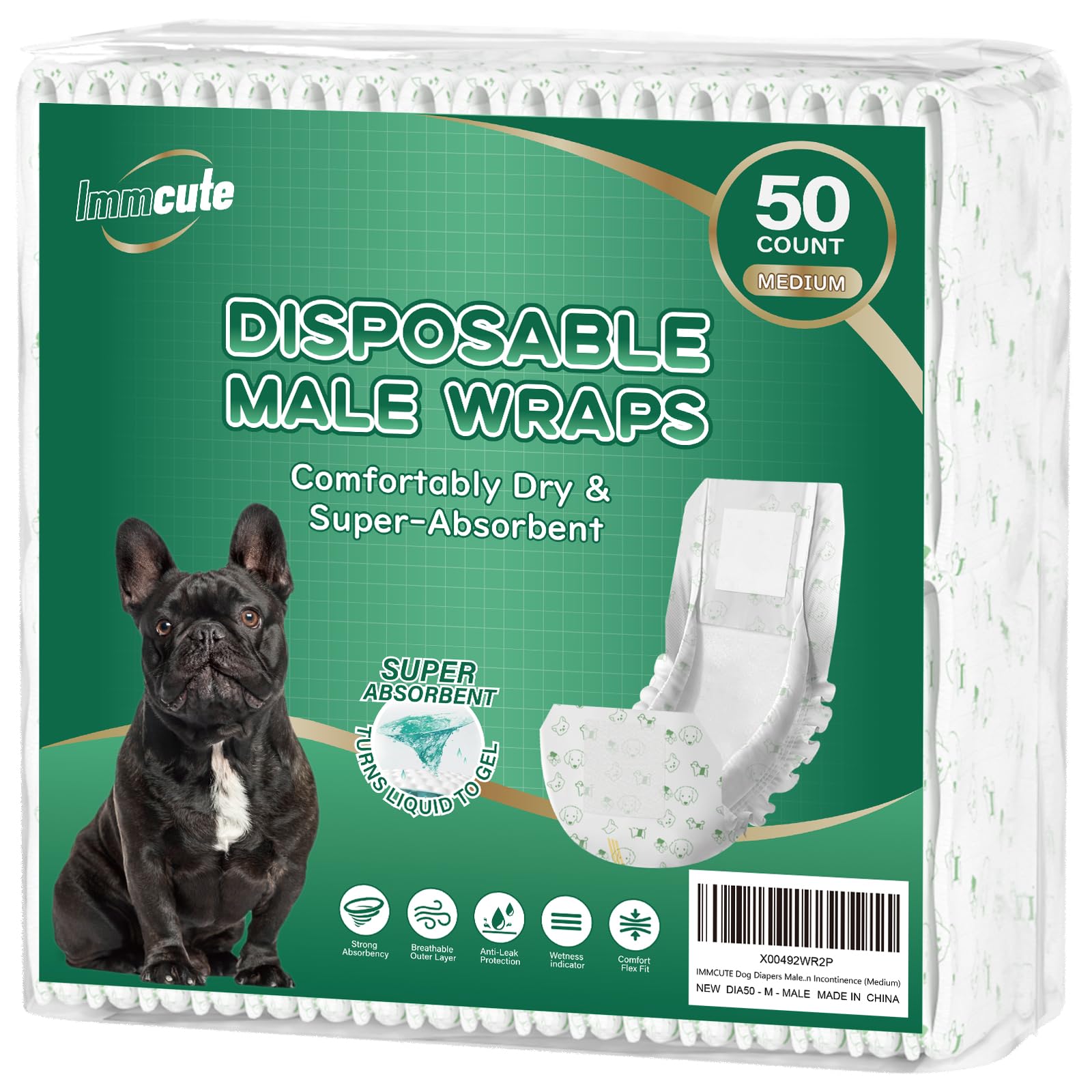 IMMCUTE Disposable 50-Count Medium