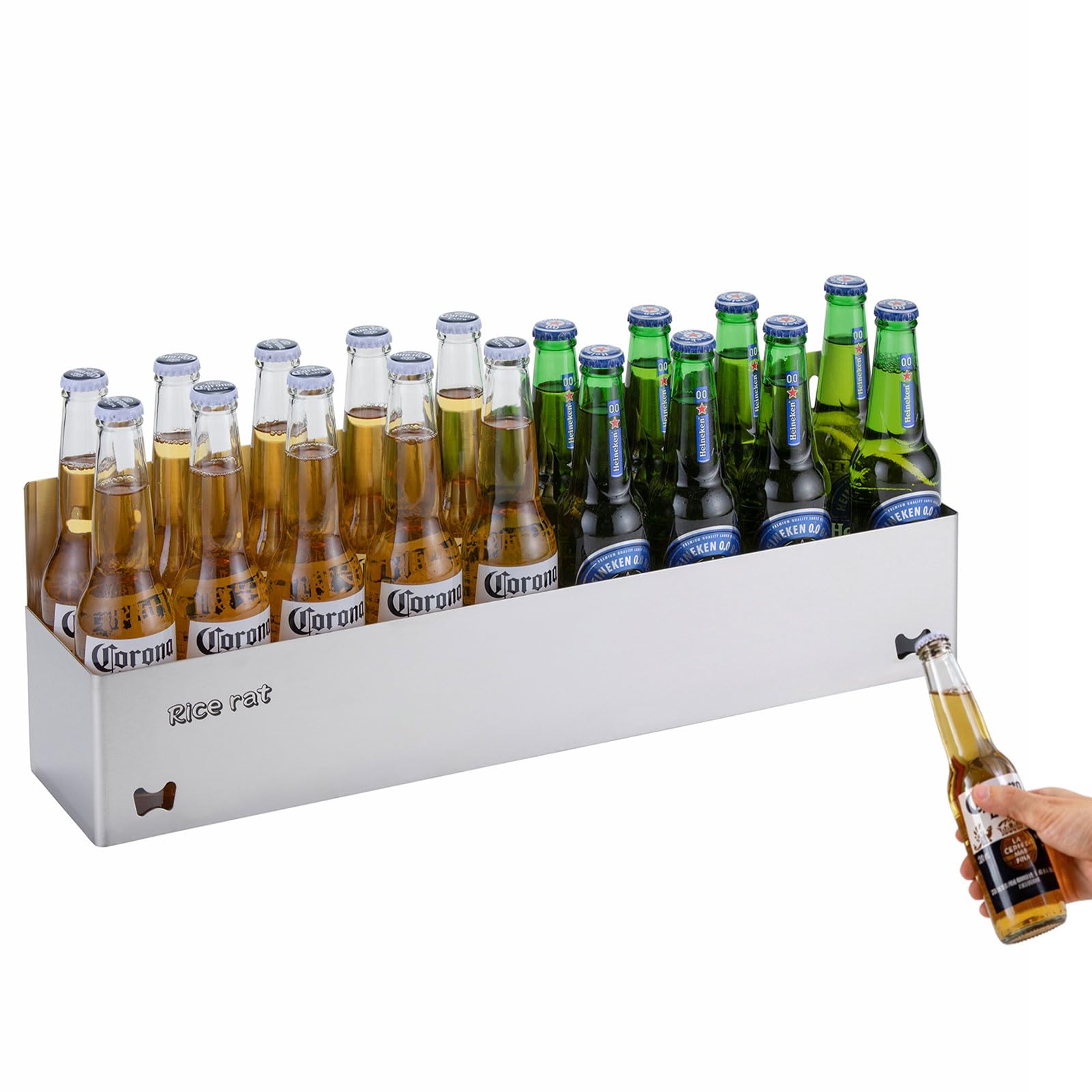 Stainless Steel Liquor Bottle Rail - Wall Mounted -1