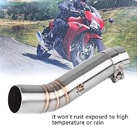 FTVOGUE Motorkerékpár Középső Kipufogócső Csatlakozó Honda CBR500R CB500X CBR400R CB400X Modellekhez 2013-2015 Rozsdamentes Acél 51mm 2