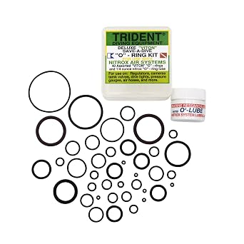 Trident 40 Piece Nitrox Replacement Viton O-Ring Kit with Lube