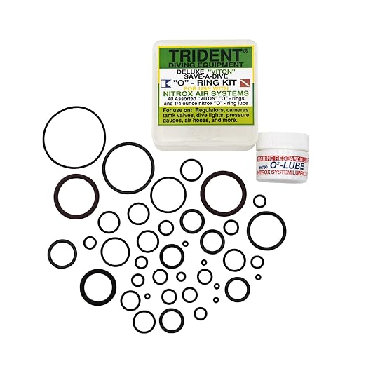 Trident 40 Piece Nitrox Replacement Viton ORing Kit with Lube Amazon