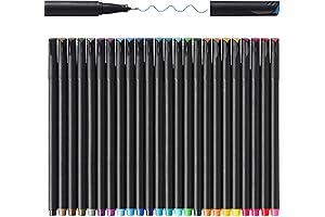 24 Vibrant Fineliner Pens: Elevate Your Bullet Journaling