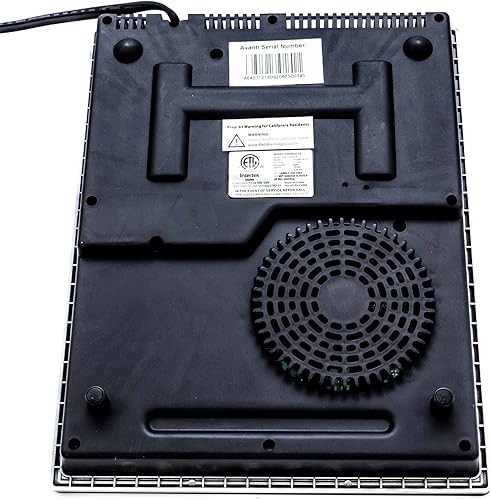 Miniatura 4 de Avanti IH1800L1B-IS - Estufa eléctrica portátil con quemador de inducción individual, 6 ajustes de potencia, control táctil de temperatura de