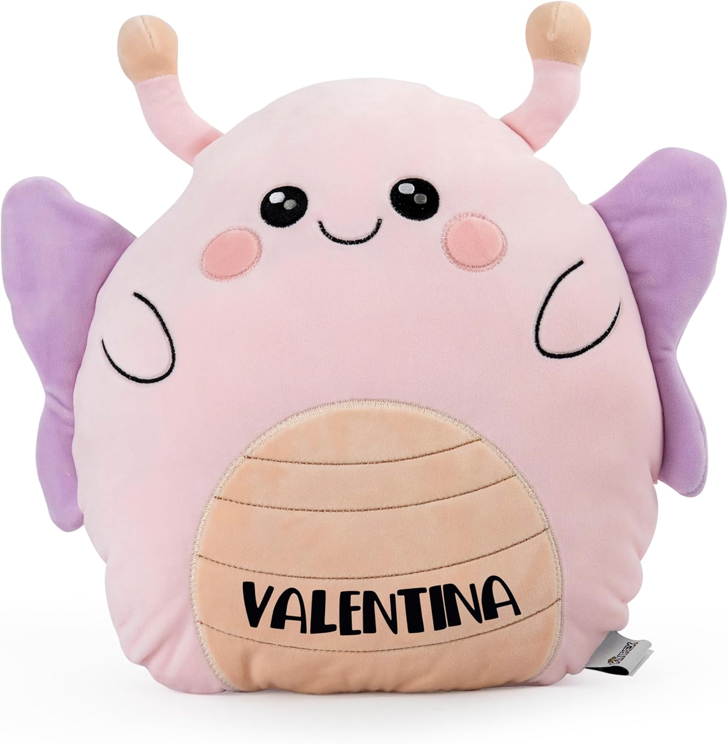 Personalized Butterfly Plush Stuffed Animal 12" - Custom Vinyl Name, Perfect for All Ages, Ideal Gift for Birthdays, Holidays, Nursery & Room Décor