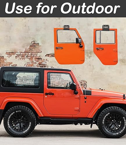 Miniatura 5 de Percha de puerta para auto, estante de almacenamiento para puerta de Wrangler, perchas de pared para automóvil, soporte de puerta de automóvil,