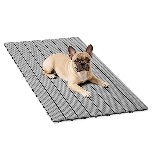 Veehoo Outdoor Flooring Decking for Dog Kennels, 4' x 2'
