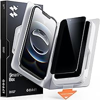 Vista 25 de SMARTDEVIL Paquete de 2 protectores de pantalla de vidrio templado para iPhone Air, protección antirroturas de grado militar, dureza 9H, película