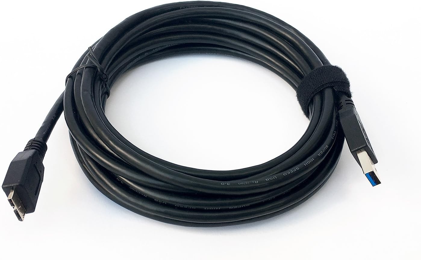 USB 3.0 Tether Cable 15ft 15' Tether Tethered Photography Tools Cable for Nikon D850 D800 D800E D810 D500 D5 & Canon 5Ds 5Ds R 1Dx MK II 7D Mark II 5D Mark IV Black