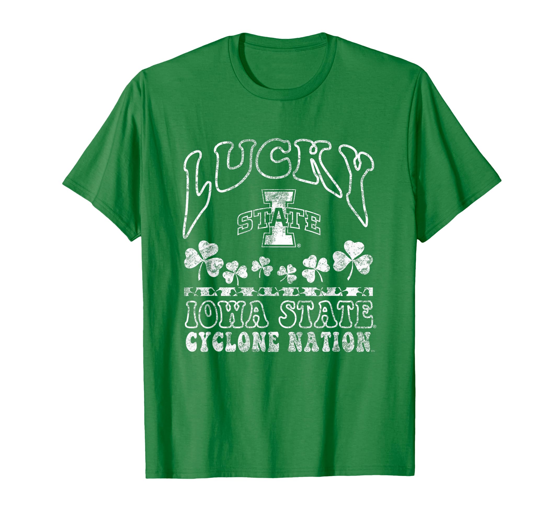 Iowa State Cyclones Green Vintage Lucky St. Patrick's Day T-Shirt