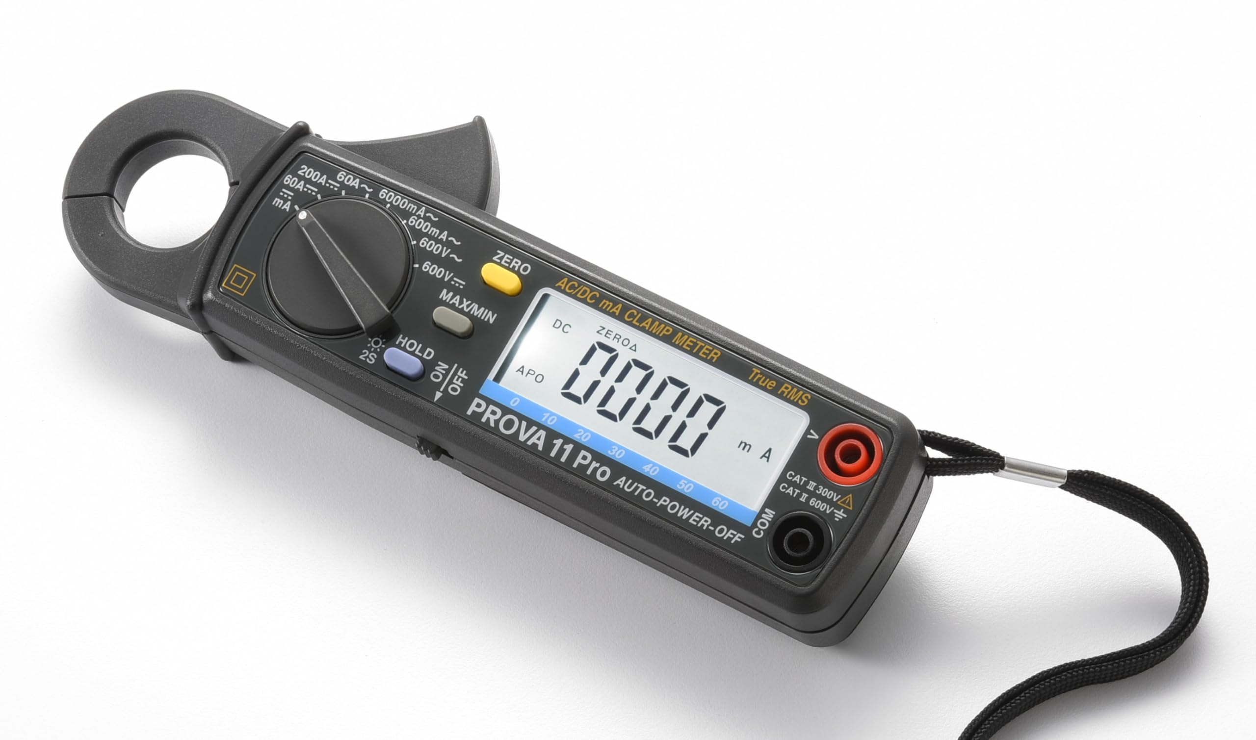 PROVA 11 Pro Multimètre Pince mA AC/DC Haute Précision 6000 comptes Vrai RMS Pince Mètres Ampèremètre Multimètre Ampèremètre Voltmètre Pince Multi-Testeurs avec Mesure de Température