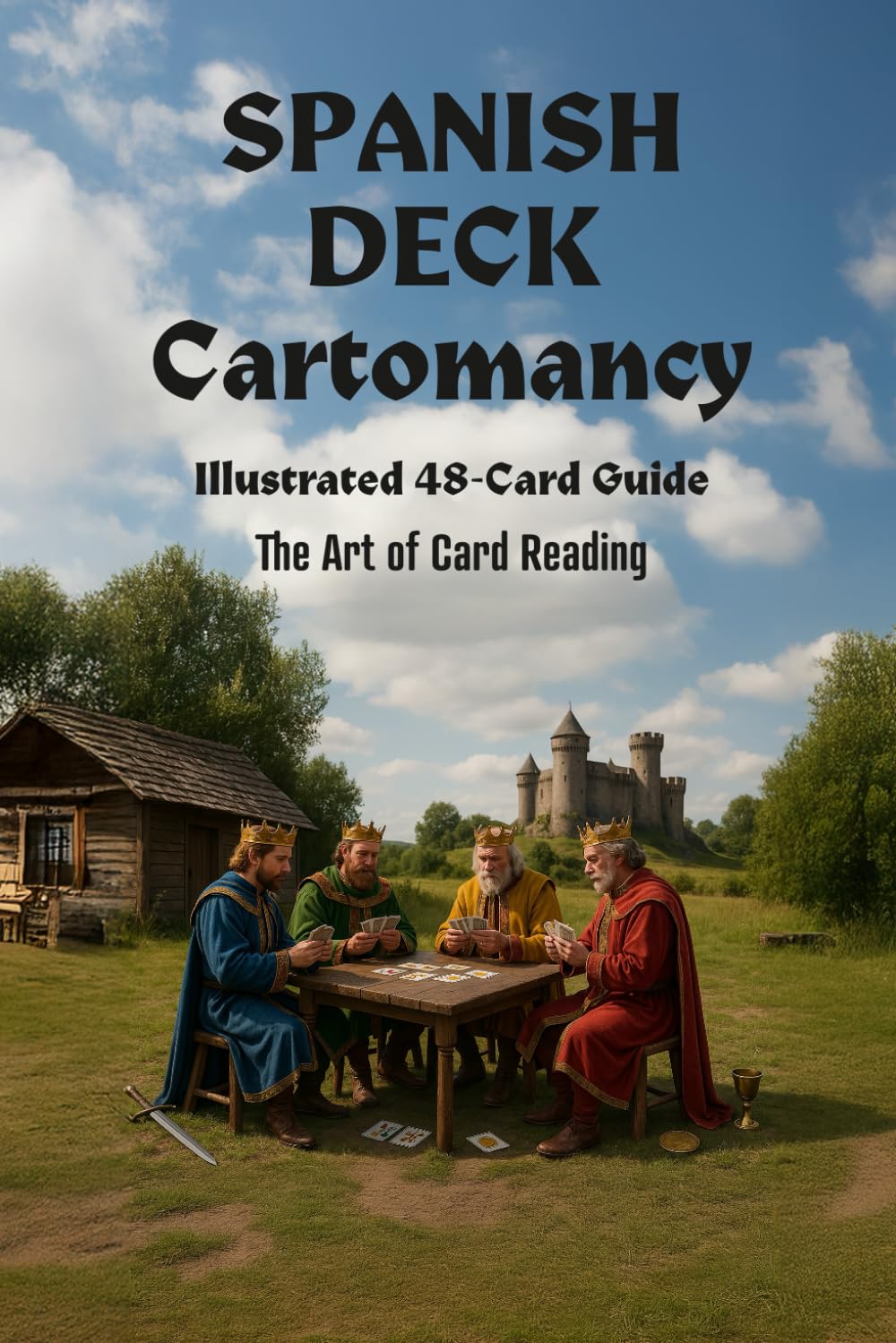 SPANISH DECK Cartomancy Illustrated 48-Card Guide: The Art of Card Reading