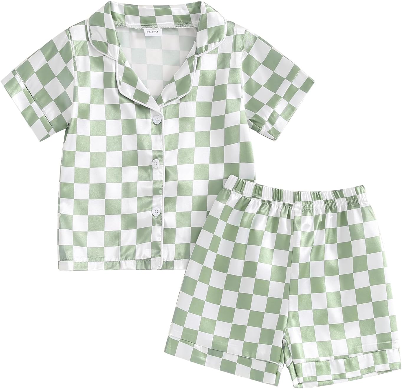 Toddler Baby Girl Boy Satin Pajamas Set Checkered Egypt Ubuy