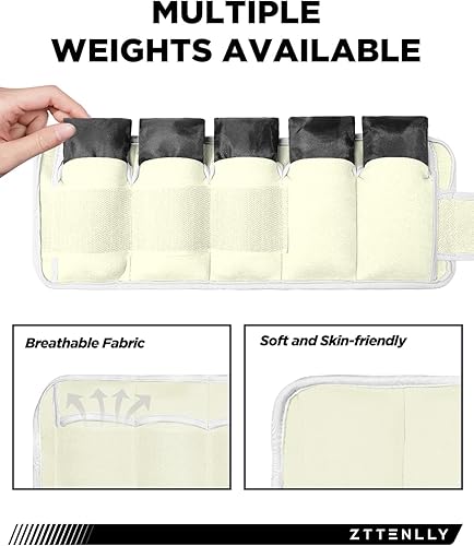 Miniatura 6 de ZTTENLLY 51020 libras, 1 par de pesas ajustables para piernas para mujeres, hombres, niños y niños para correr, entrenar