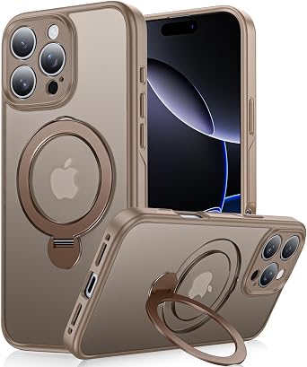 Designed for iPhone 16 Pro Max Case with 360Spin Magnetic Stand
