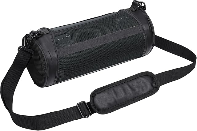 Adjustable Shoulder Strap Case for Sony SRS-XG300 Portable Wireless Bluetooth Speaker by Aenllosi (Black,only case)