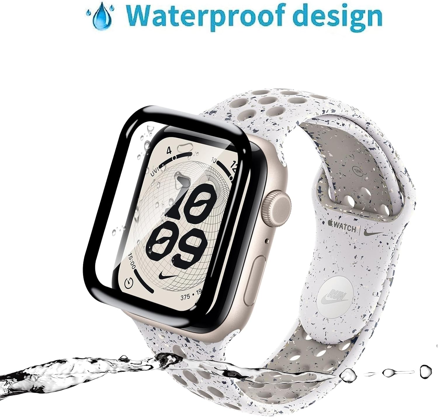 Screen Protector for Apple Watch SE 3 44mm, 3 Pieces HD Anti-scratch TPU Flexible Film 3D Couverture Complète, Bubble-Free image 3