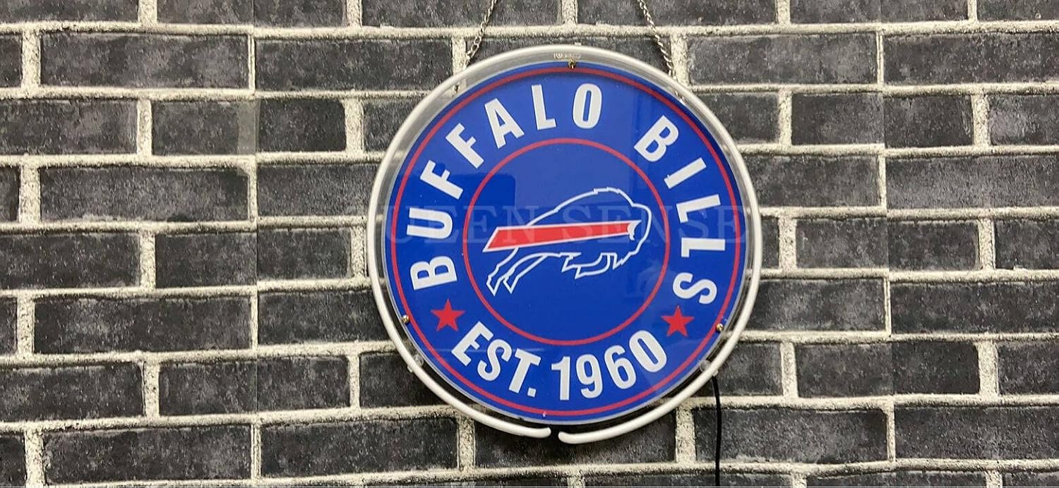 Queen Sense 12" Buffalo EST 1960 Neon Sign Acrylic Pub Bar Handmade Wall Decor Neon Light A114BBTL1960BA2