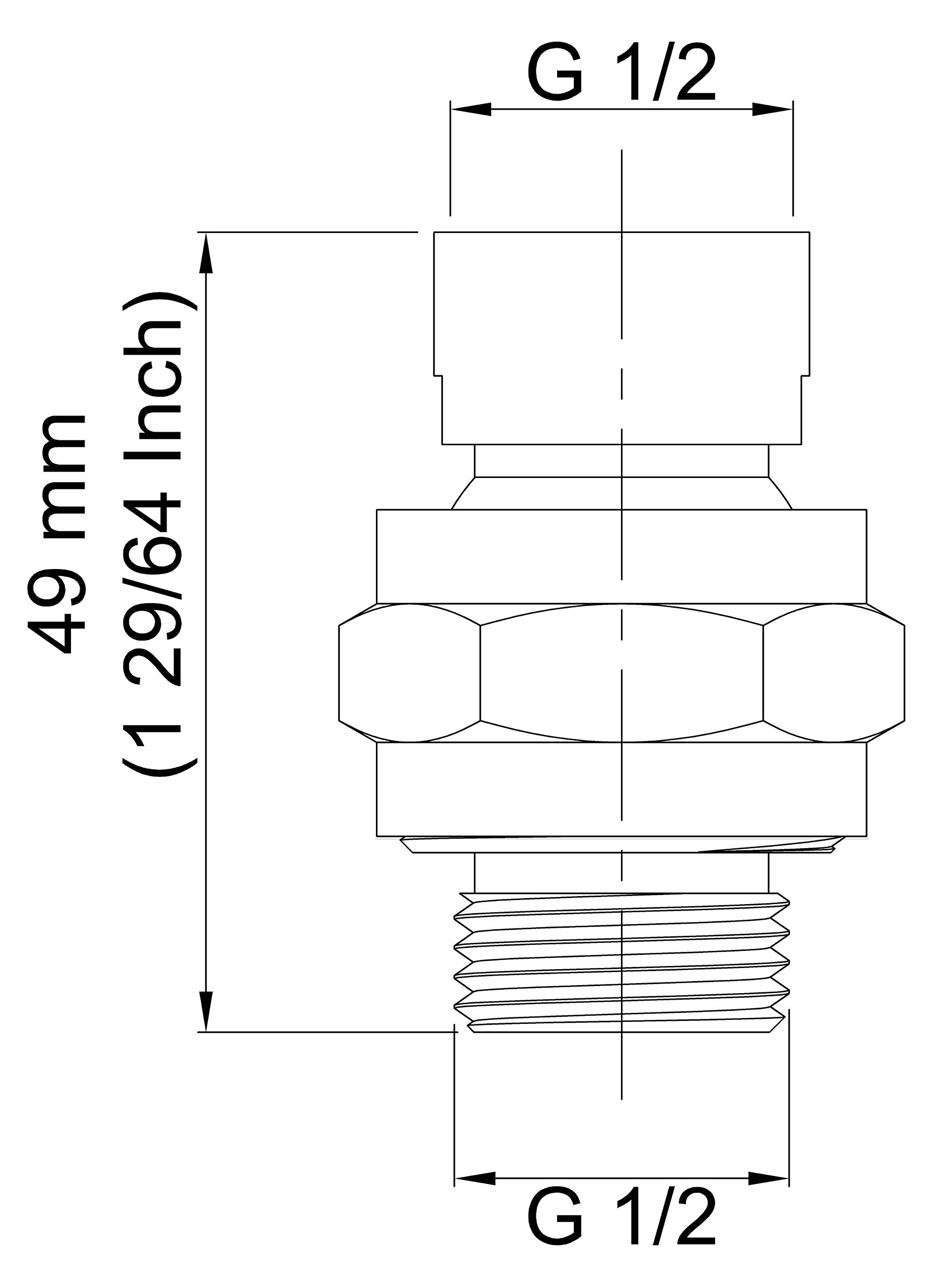 KES Shower Head Swivel Ball Joint Shower Connector Adapter Brass