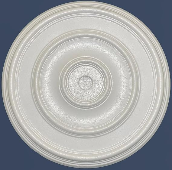 Elegant Polystyrene Ceiling Rose, Decorative Ceiling Medallion Moulding, Lightweight Coving for Ceilings, Easy to Install Ceiling Decoration for Home & Living Room (Classy-50cm)