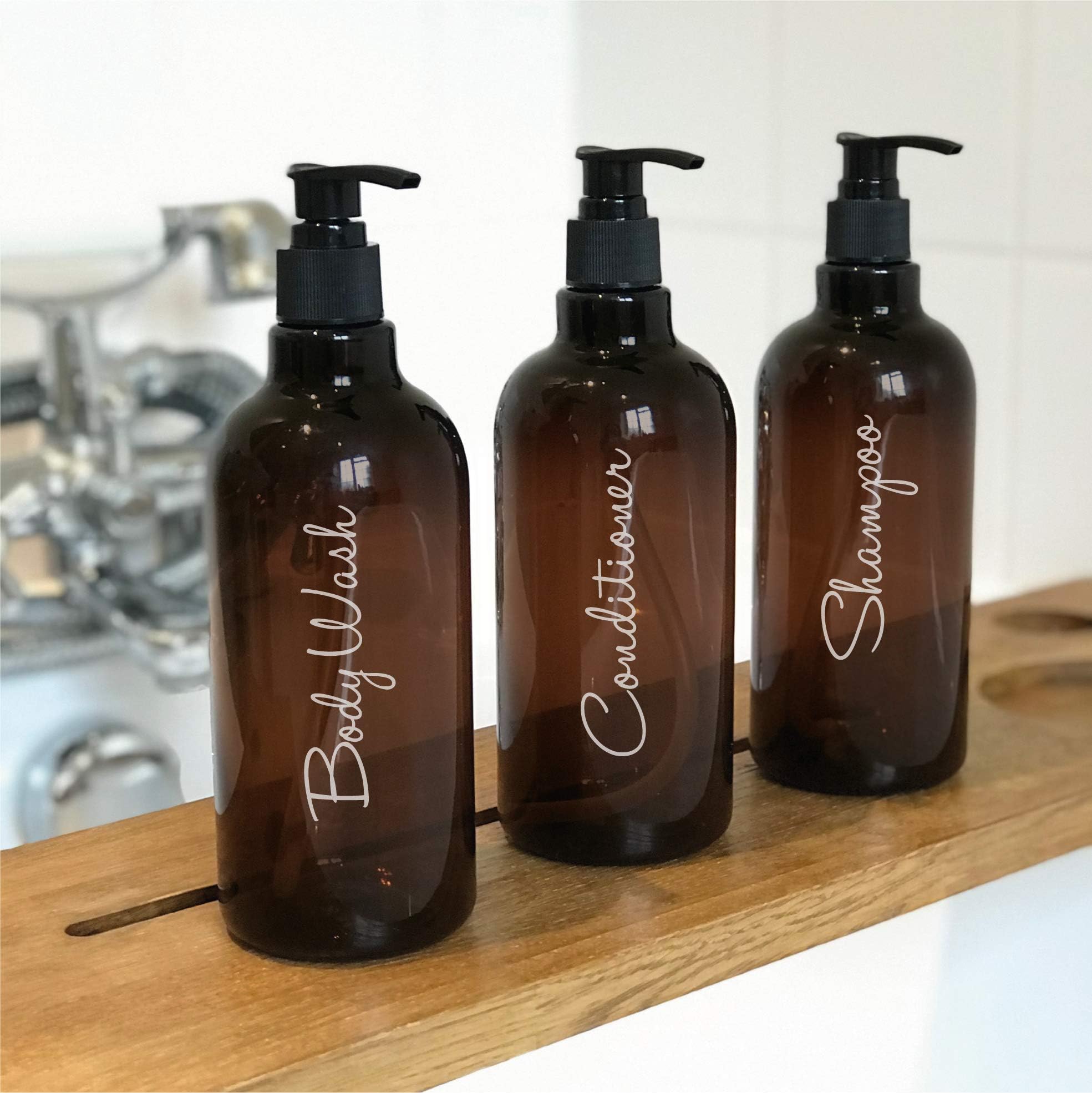 SHAMPOO, CONDITIONER AND BODY WASH - Mrs Hinch inspired bottle decal sticker