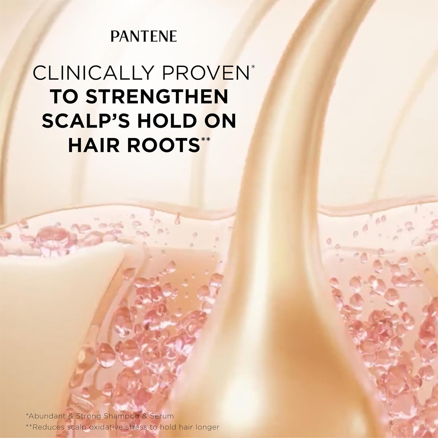 Pantene Abundant & Strong 3-Piece Regimen with B5 Complex + Niacinamide, Shampoo (13.5 oz), Conditioner (8 oz), Serum (2 oz) for Hair Loss, Thinning, Anti-Breakage, Volume - Grows Healthier - Image 8