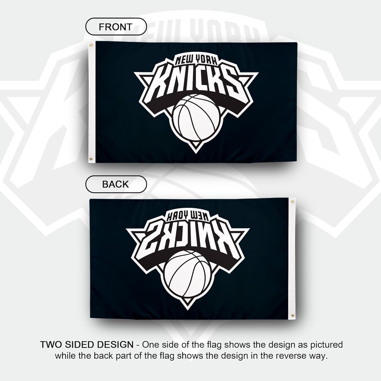 Desert Cactus New York Knicks Flag NY Team NBA National Basketball Association 100% Polyester Indoor Outdoor 3x5 feet Flags (Flag D) - Image 2