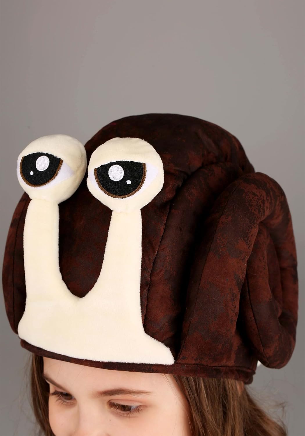 Soft Snail Costume Hat - Faux Suede Shell with Adjustable Fit