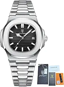 Relogio Poedagar Preto Masculino Inox