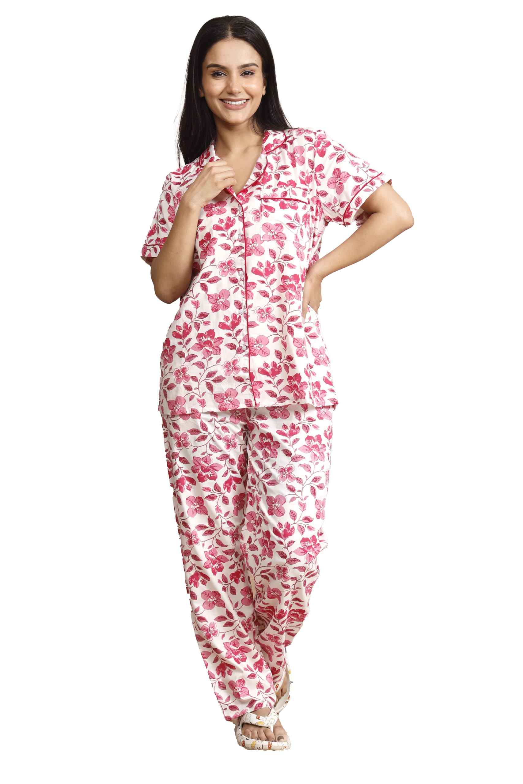 KOUTON Pearls Rayon Night Suit for Women-picture-10