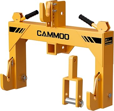CAMMOO 3-Point Quick Hitch with 2" Receiver, Yellow