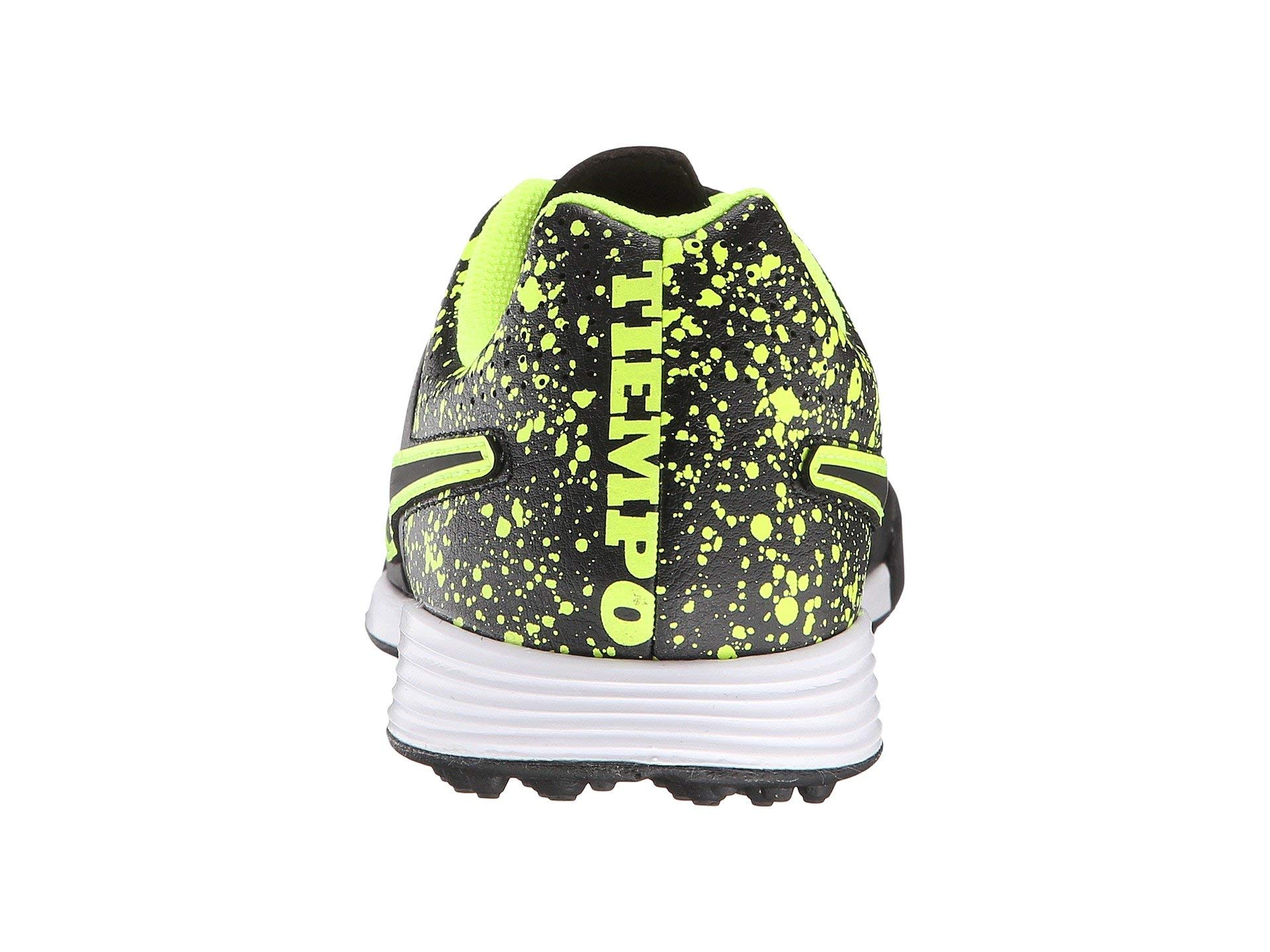 Nike Tiempo Genio Leather TF Junior - Black/Black/Volt 15