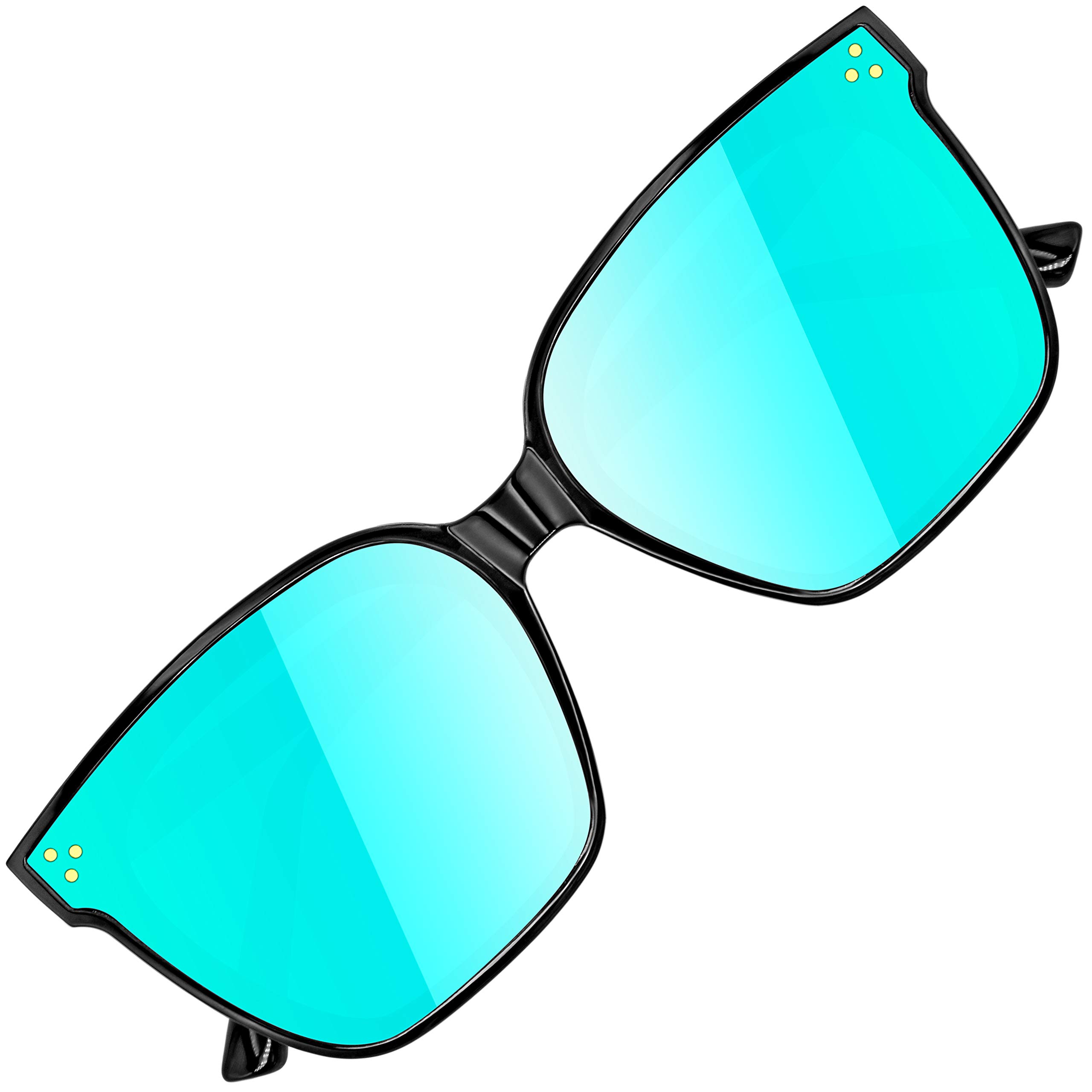 ATTCL Unisex HD Nylonlinse Sonnenbrille Damen Herren verspiegelt TR90 Rahme Ultra Leicht