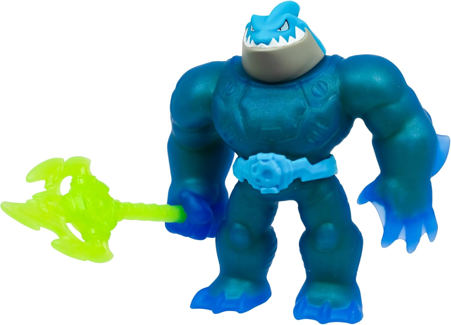 Heroes of Goo Jit Zu Meteor Madness, Stretchy Battle Thrash Collectible Action Figure, with Unique Squishy Goo Filling & Power Trident, Tactile Sensory Toy That Stretches Up to 3X Its Size