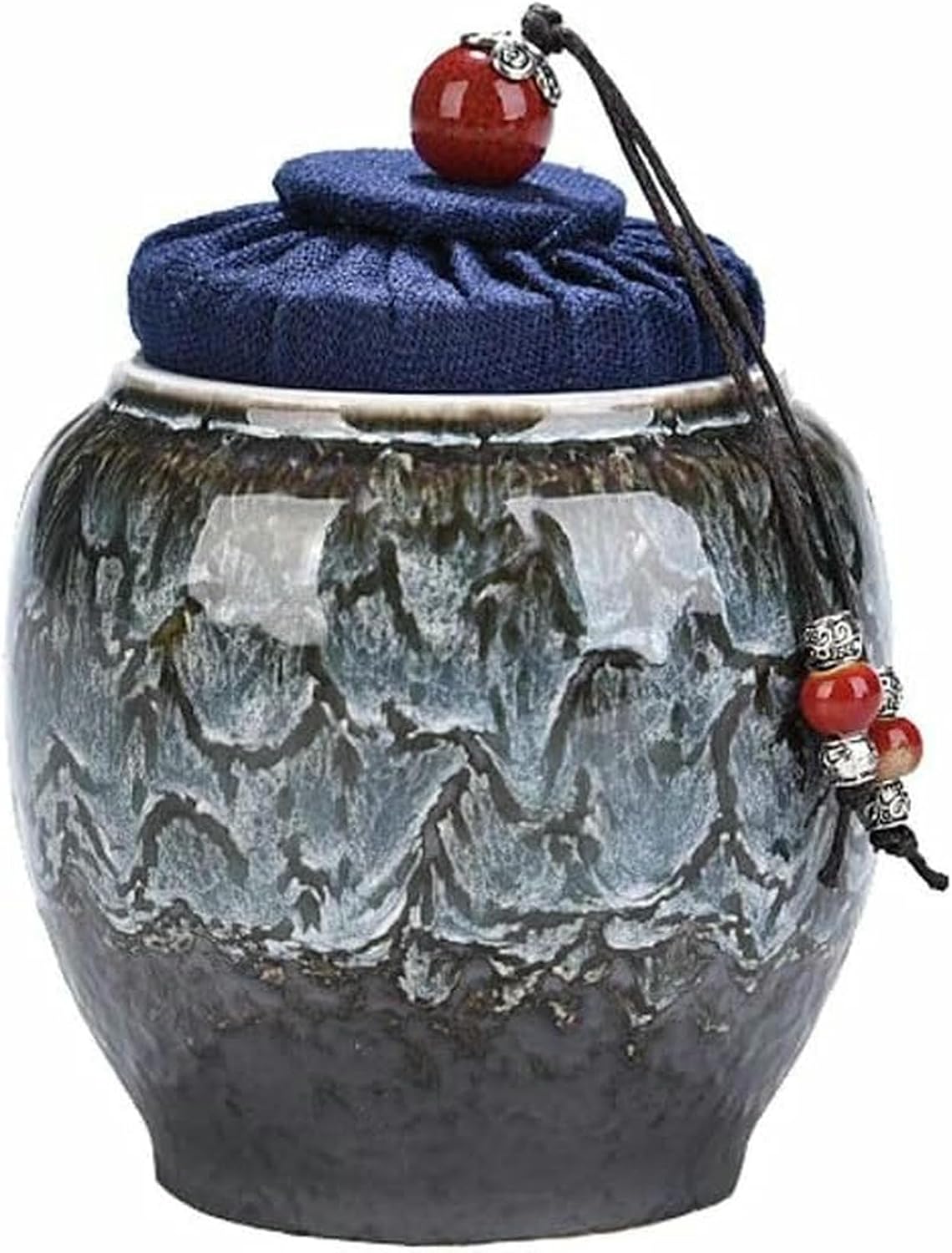 Cremation Urns Funeral Urn Keepsake Urns, Mini Cremation Human Ashes for Pet Cremation Urns Commemoration Burial Urns at Ceramics