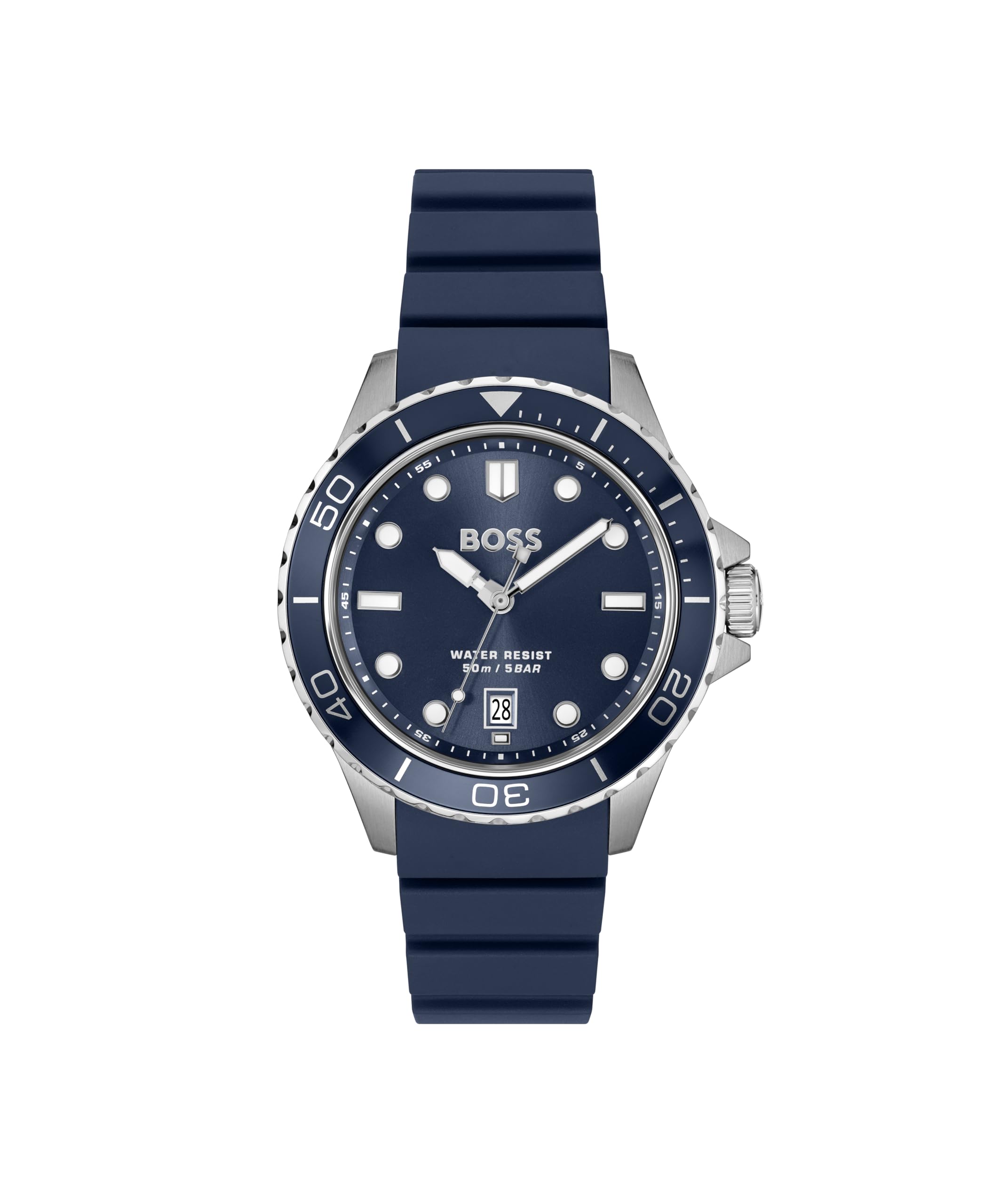 Men's Boss Troper Sport 41Mm Blue Silicone Strap Watch