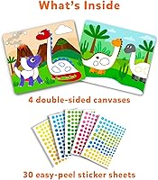 Vista 2 de Skillmatics Actividad artística Dot It - Dinosaurios, calcomanías para niños, kits de manualidades, actividades de bricolaje, regalos para edades