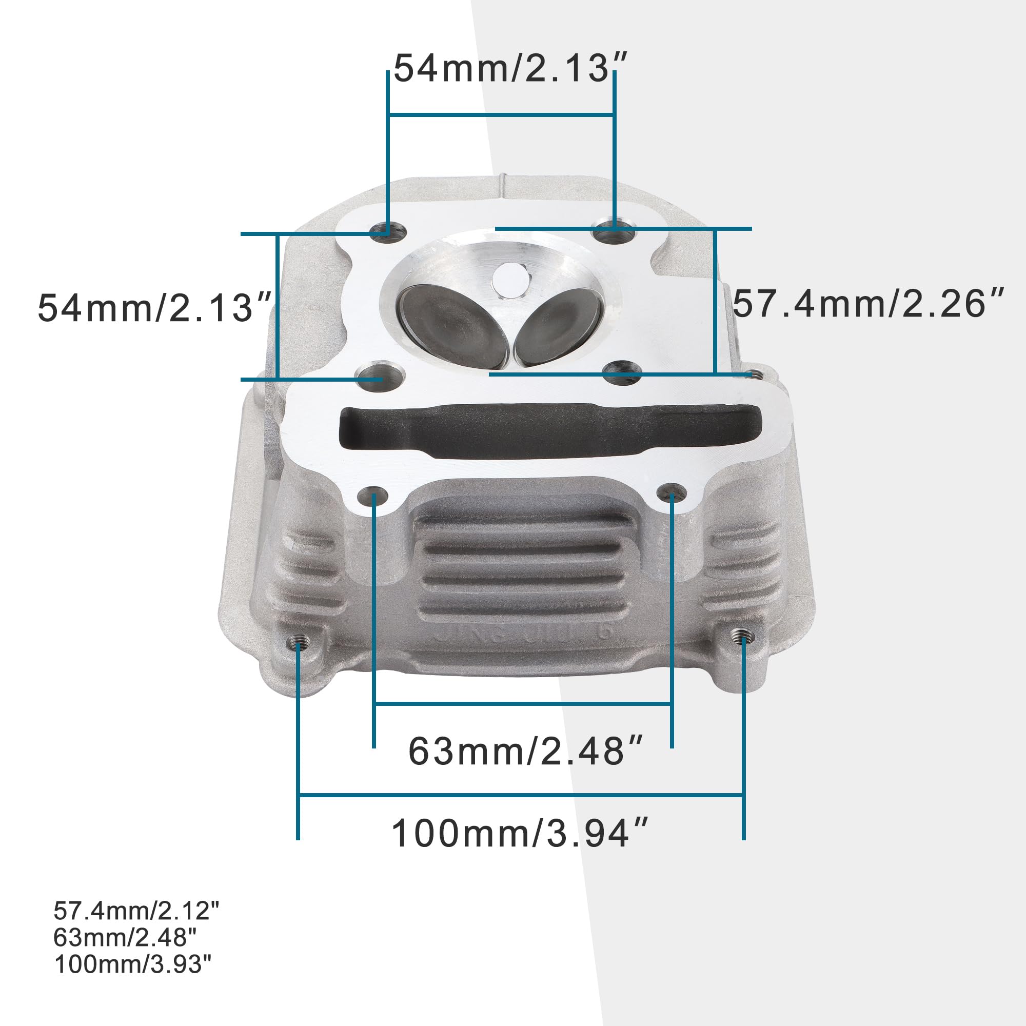 GOOFIT Cabeza de Rueda Repuesto reemplazo para GY6 150 CC ATV Go Kart Motocicleta y Scooter