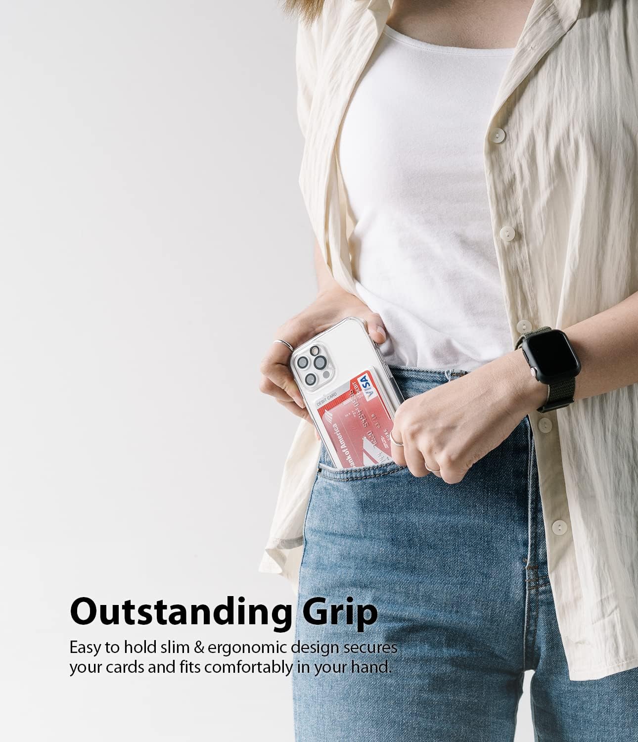 Ringke Magnetic Slot Card Holder [Compatible with MagSafe Wallet] Business ID Credit Card Wallet for Back of Phone Case - Image 9