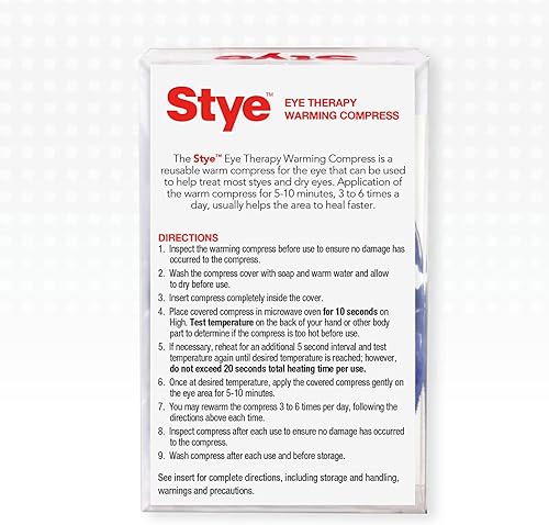 Miniatura 7 de Stye Compresa de calentamiento reutilizable para terapia ocular, alivio para orzuelos y ojos secos, reutilizable