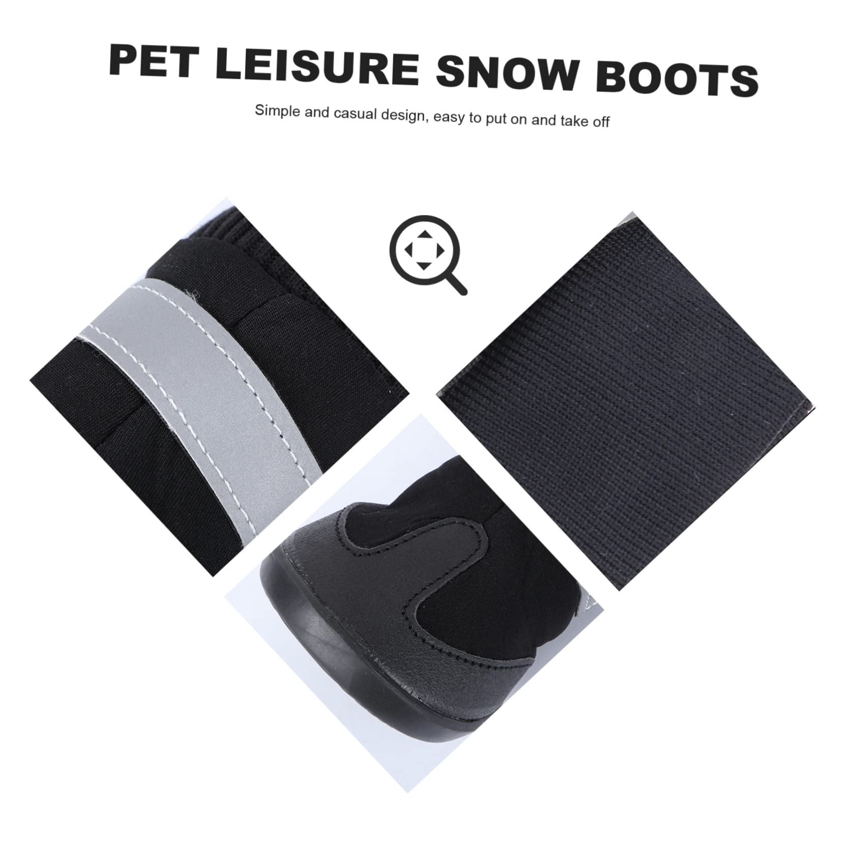 Milisten 8 Uds Botas De Nieve para Perros Botas para Perros Zapatos para Perros Zapatos De para Perros Botas Cálidas para Perros