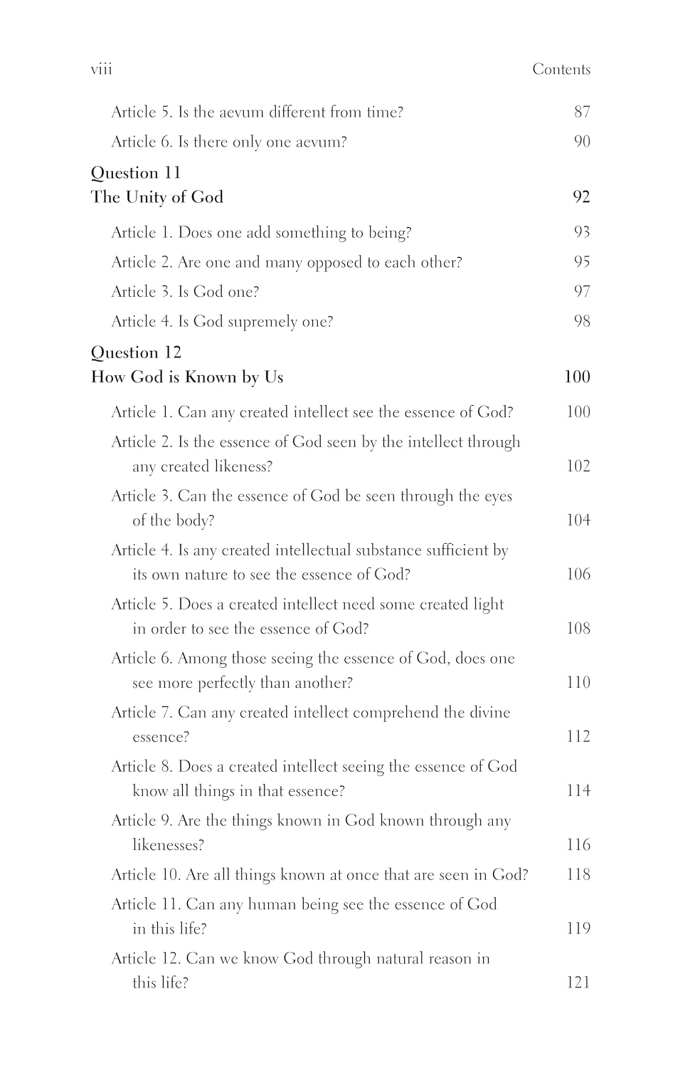 The Treatise On The Divine Nature: Summa Theologiae I, 1-13