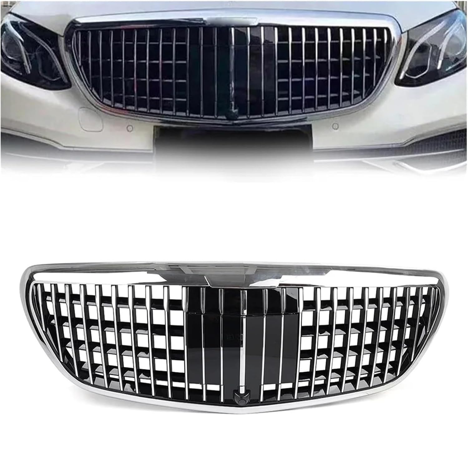 ZcsfcpA Front grille,Compatible with Mercedes-Benz E Class W213 E200 E300 E350 E450 2016-2020,Front grille parts